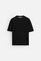 TEXTURED KNIT T-SHIRT