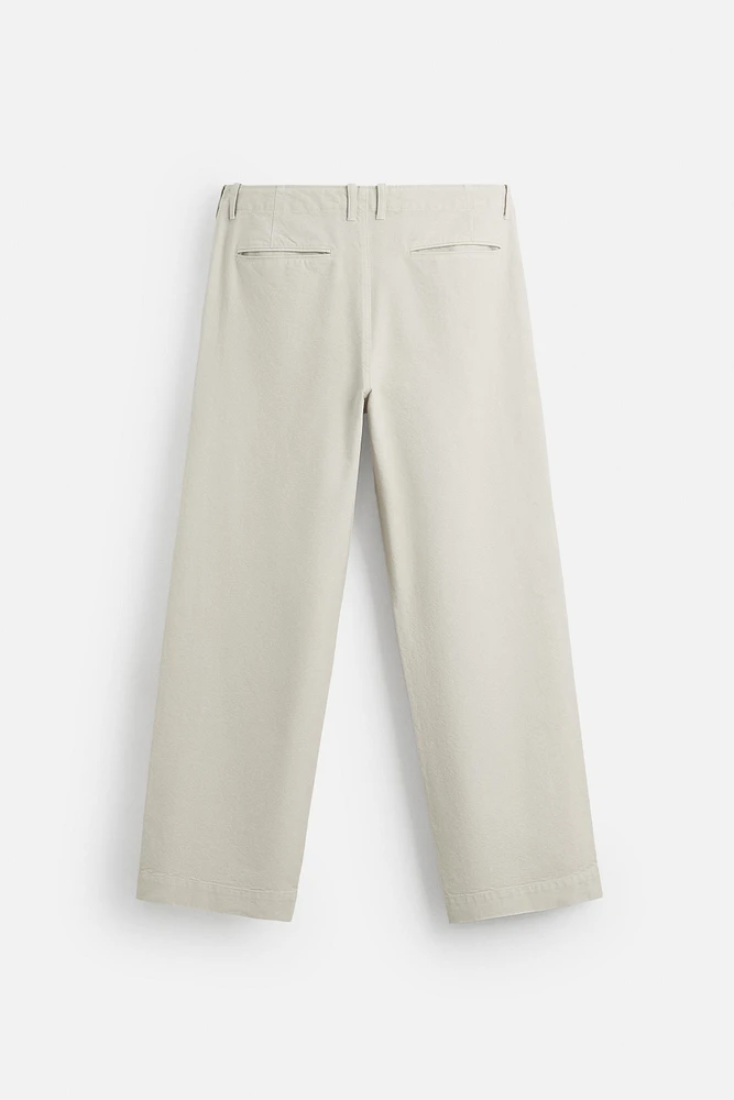 RELAXED FIT SUIT PANTS