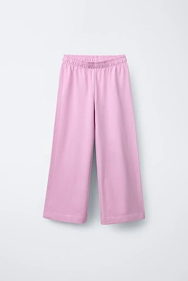 WIDE LEG HEAVY WEIGHT PLAIN PANTS