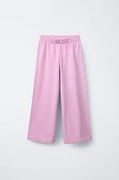 WIDE LEG HEAVY WEIGHT PLAIN PANTS