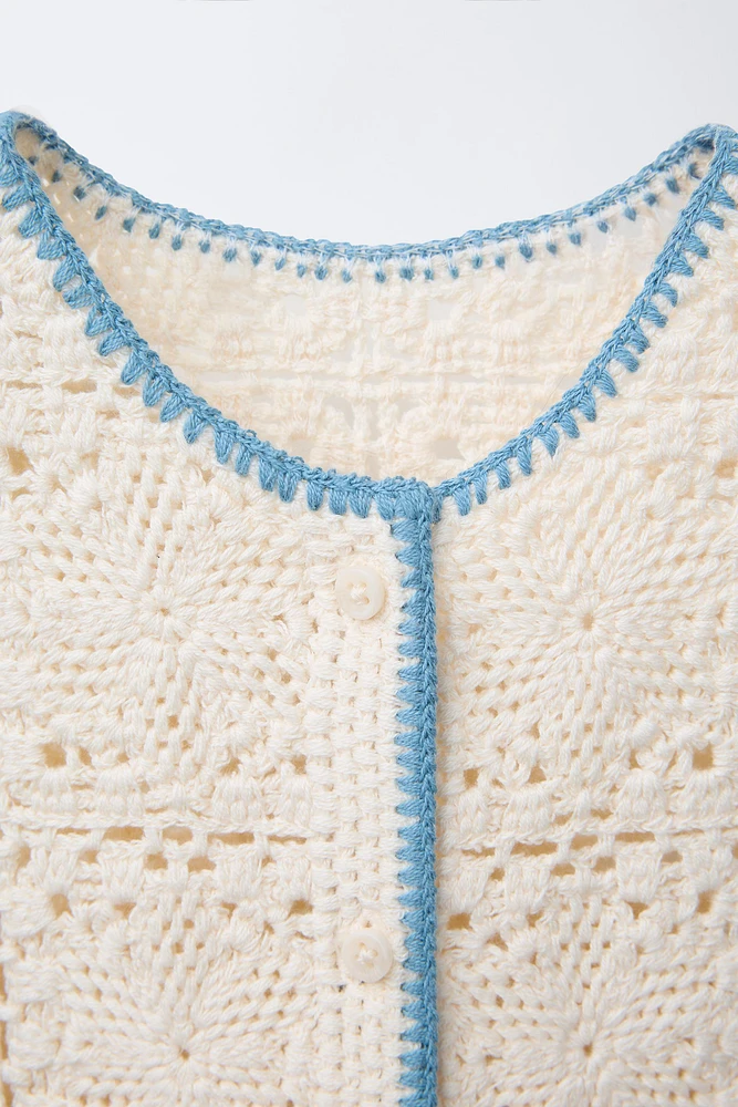 BARBOTEUSE EN MAILLE CROCHET
