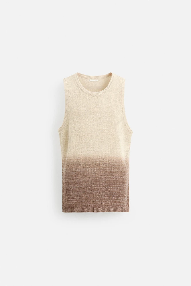 T-SHIRT EN MAILLE COTON - LIN