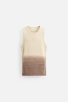 T-SHIRT EN MAILLE COTON - LIN