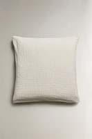 WAFFLE-KNIT PILLOWCASE