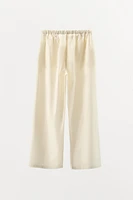PANTALON STYLE PYJAMA EN POPELINE