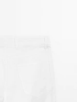Faux jean slim texture légère