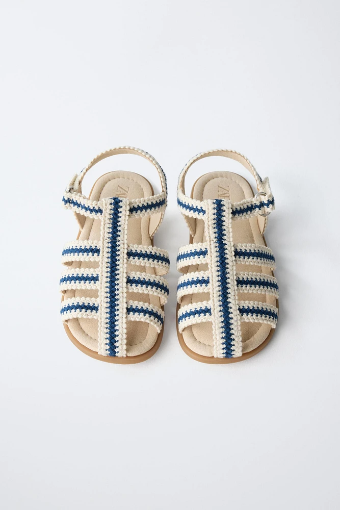 COTTON STRAP FISHERMAN SANDALS