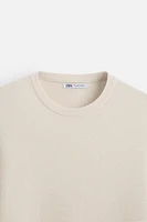 BASIC TEXTURED KNIT SWEATER