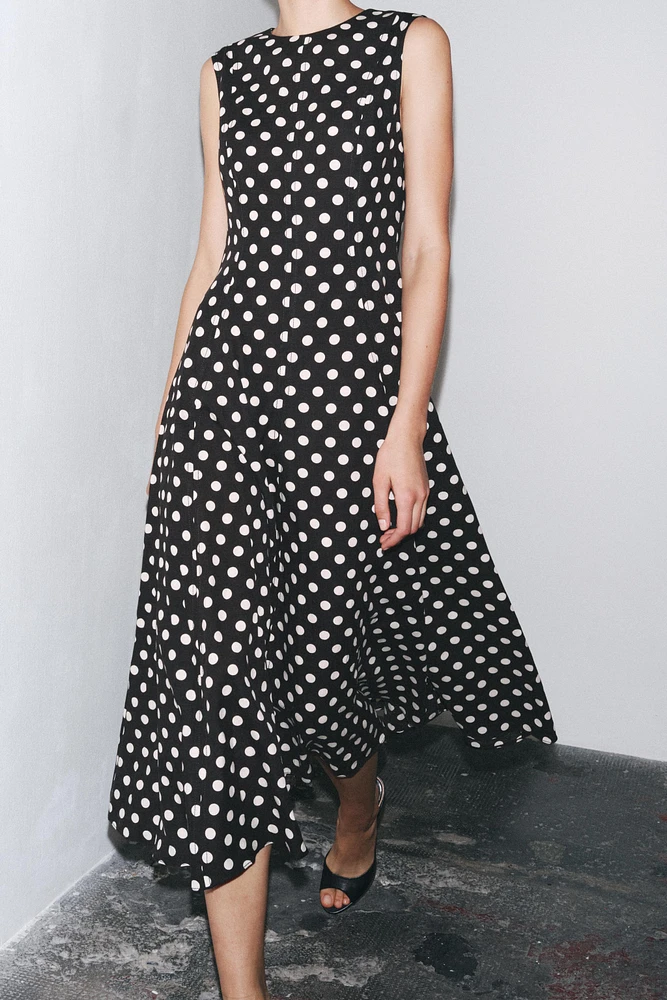 POLKA DOT MIDI DRESS ZW COLLECTION