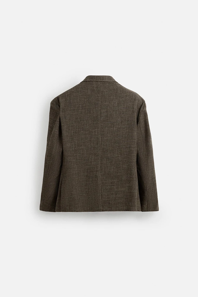 RELAXED FIT VISCOSE - COTTON LIMITED EDITION BLAZER