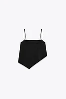 ASYMMETRIC CREPE TOP