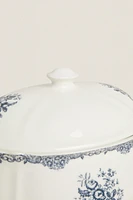 FLORAL EARTHENWARE TUREEN