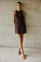 TEXTURED KNIT MINI DRESS