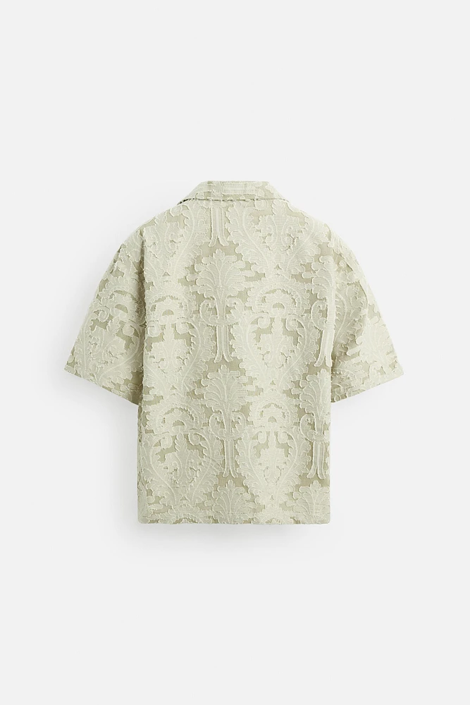 CHEMISE JACQUARD GÉOMÉTRIQUE