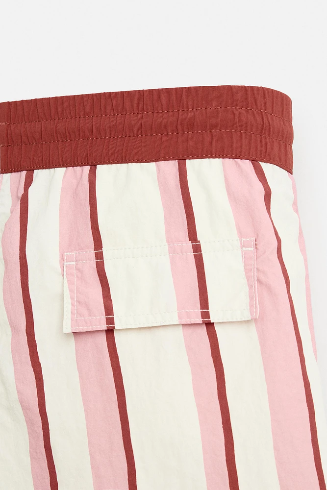 STRIPED LONG SWIMSUIT