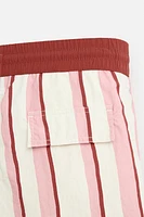 STRIPED LONG SWIMSUIT