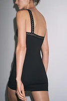 INTERLOCK CROCHET DRESS