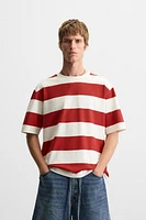 STRIPED JACQUARD T-SHIRT