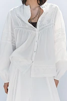 EMBROIDERED ROMANTIC BLOUSE ZW COLLECTION