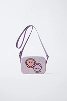 SMILEYWORLD ® RUBBERIZED CROSSBODY BAG