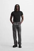 BELTED RELAXED FIT JEANS