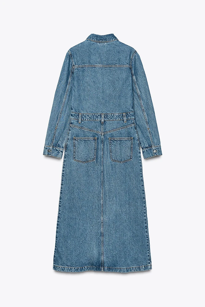 ROBE Z1975 MI-LONGUE EN JEAN