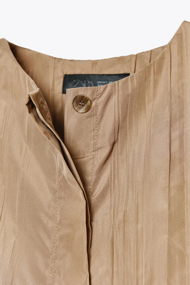 ZW COLLECTION PLEATED SHIRT