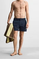STRUCTURED REGULAR SWIM SHORTS
