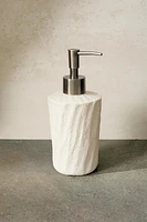 TEXTURED CERAMIC SOAP DISPENSER