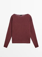 Pull col bateau 100 % lin