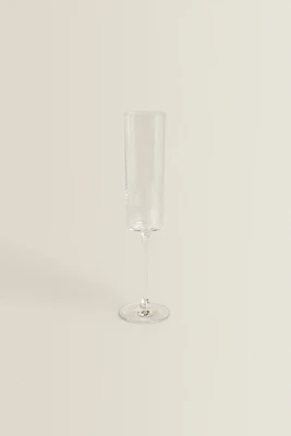 STRAIGHT CRYSTALLINE FLUTE GLASS