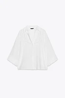 LADDER STITCH WIDE SLEEVE SHIRT