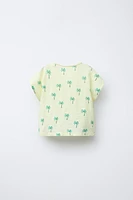 T-SHIRT IMPRIMÉ PALMIERS