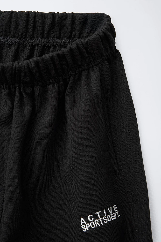EMBROIDERED JOGGER PANTS