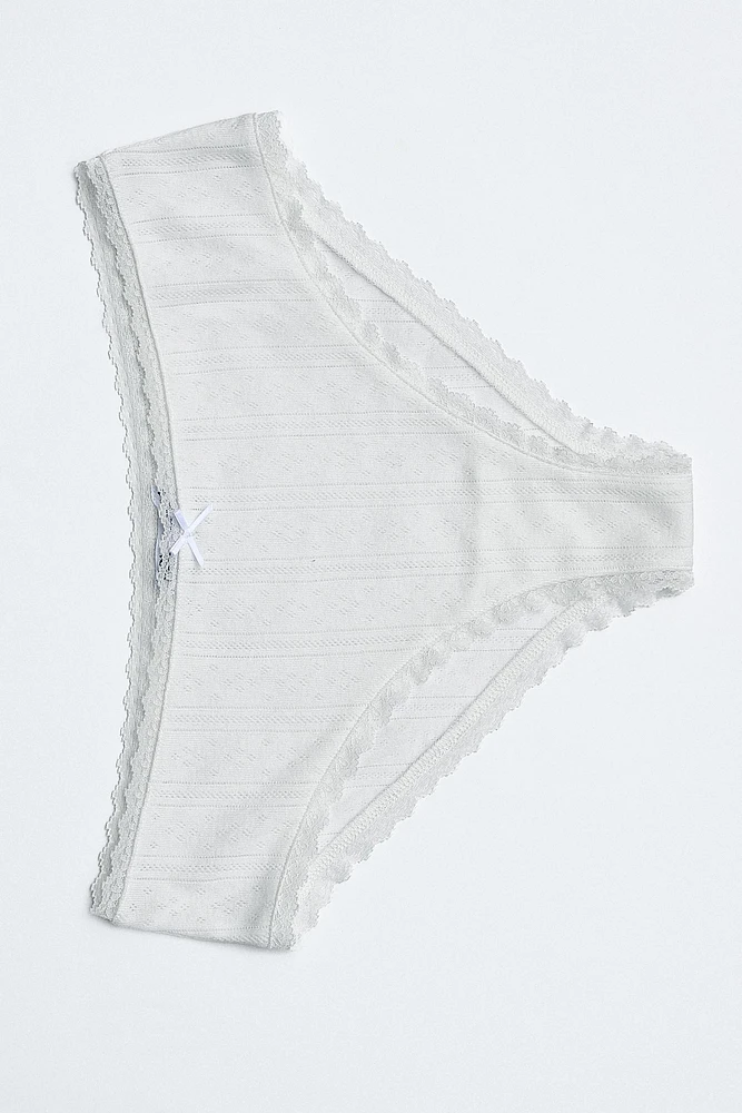 CULOTTE POINTELLE DENTELLE