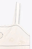 ZW COLLECTION EMBROIDERED STITCH DRESS