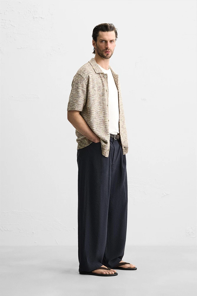 CHEMISE EN MAILLE À TEXTURE BOUCLÉ