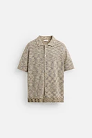 CHEMISE EN MAILLE À TEXTURE BOUCLÉ