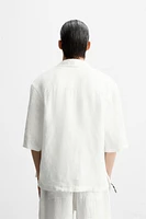 100% LINEN KIMONO SHIRT