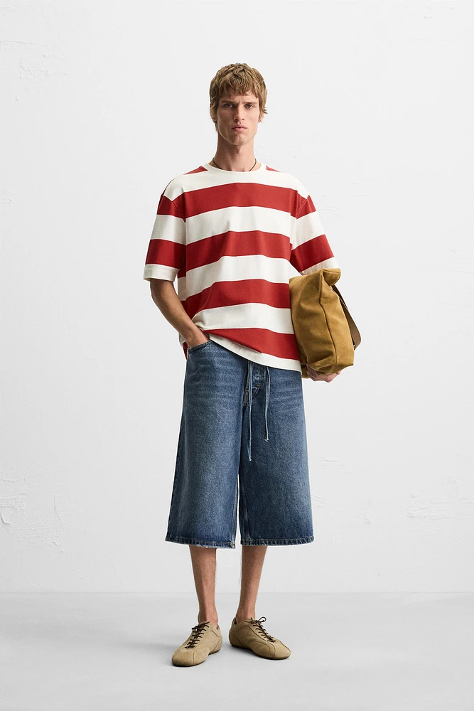 STRIPED JACQUARD T-SHIRT