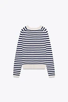 STRIPED KNIT SWEATER