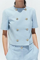 BLAZER CROISÉE MANCHES COURTES