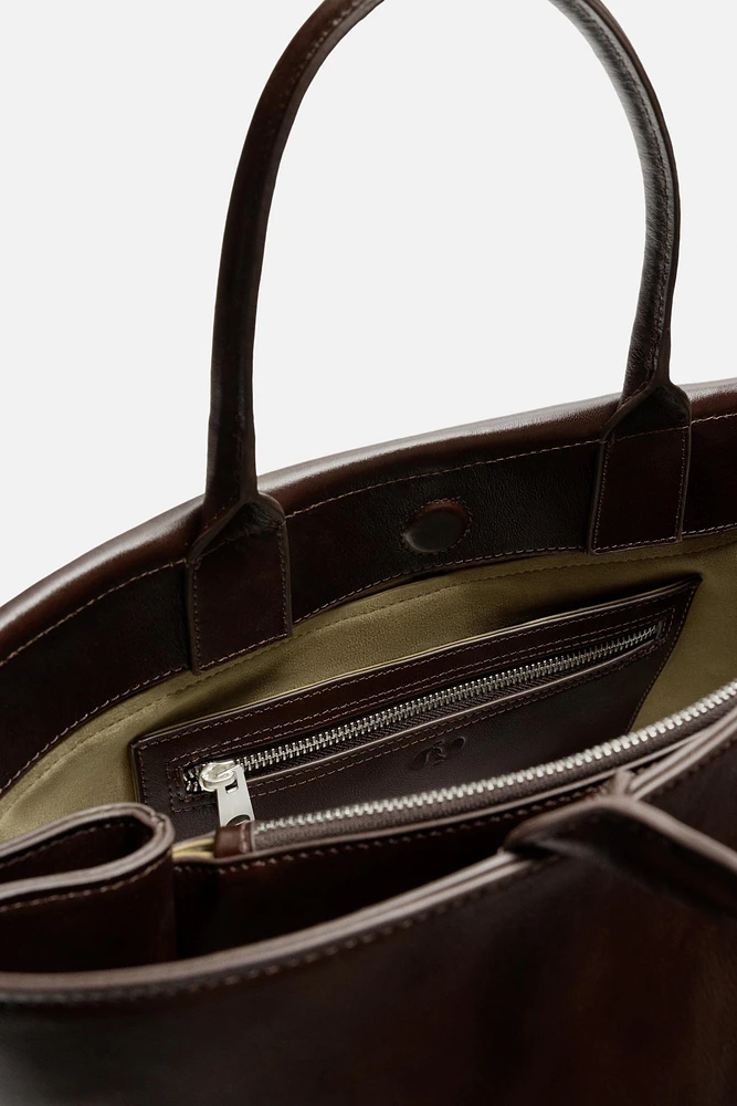 LEATHER TOTE BAG