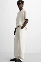 STRAIGHT FIT COTTON-HEMP JEANS