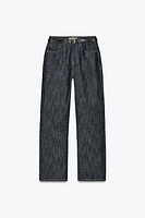 Z1975 HIGH-WAISTED STRAIGHT LEG SLIM FIT BELTED JEANS