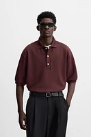 PIQUÉ TEXTURED POLO SHIRT