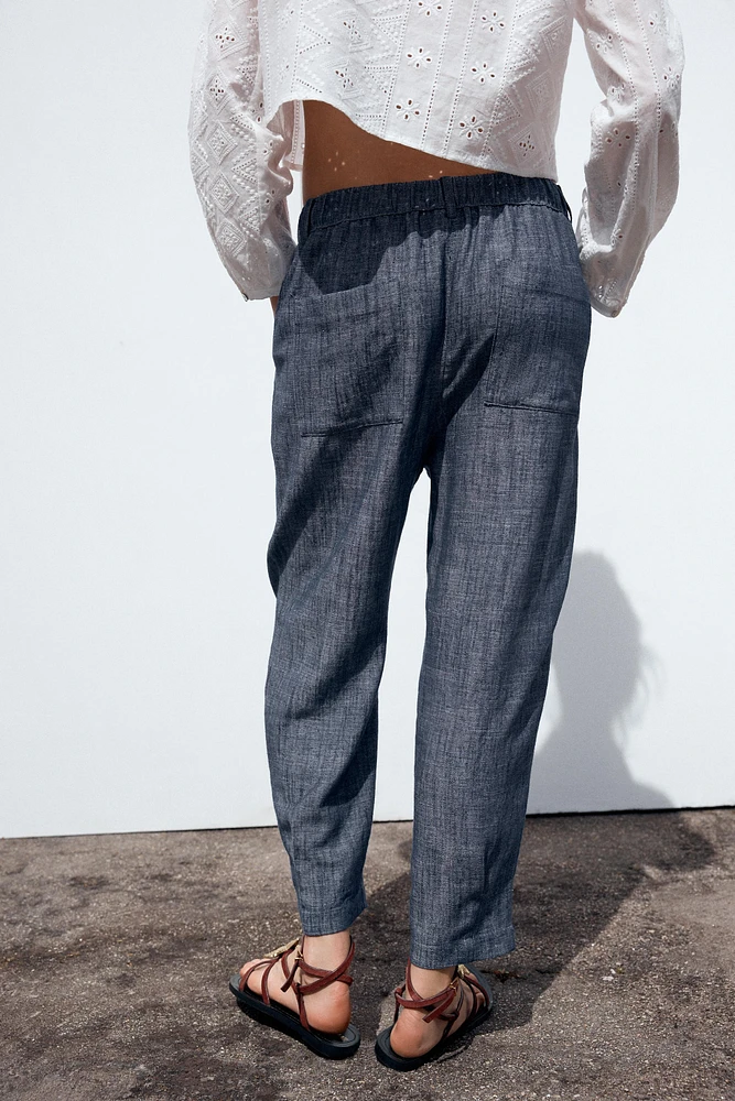 PANTALON DE JOGGING AVEC LIN