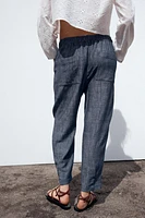 PANTALON DE JOGGING AVEC LIN
