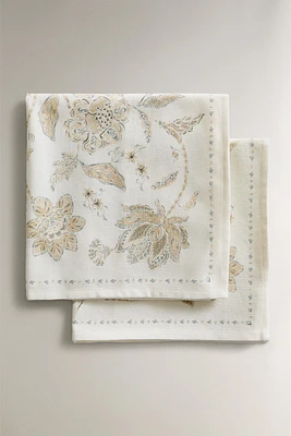 FLORAL PRINT NAPKIN (PACK OF 2