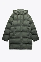 WINDPROOF HOODED PUFFER ANORAK